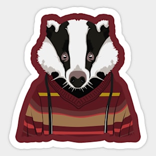 badger potrait Sticker